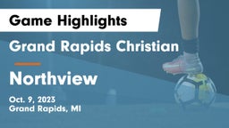 Grand Rapids Christian  vs Northview  Game Highlights - Oct. 9, 2023