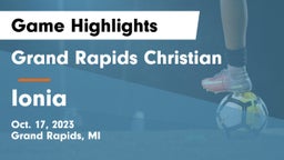 Grand Rapids Christian  vs Ionia Game Highlights - Oct. 17, 2023