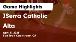 JSerra Catholic  vs Alta  Game Highlights - April 5, 2023