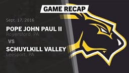 Recap: Pope John Paul II vs. Schuylkill Valley  2016