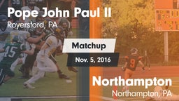 Matchup: Pope John Paul II vs. Northampton  2016