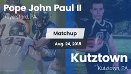 Matchup: Pope John Paul II vs. Kutztown  2018