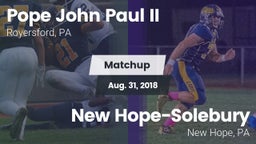 Matchup: Pope John Paul II vs. New Hope-Solebury  2018