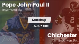 Matchup: Pope John Paul II vs. Chichester  2018