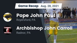 Recap: Pope John Paul II vs. Archbishop John Carroll  2021