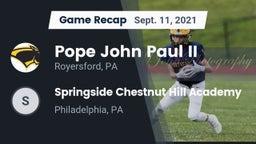Recap: Pope John Paul II vs. Springside Chestnut Hill Academy  2021