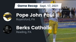 Recap: Pope John Paul II vs. Berks Catholic  2021