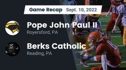 Recap: Pope John Paul II vs. Berks Catholic  2022