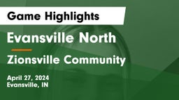 Evansville North  vs Zionsville Community  Game Highlights - April 27, 2024