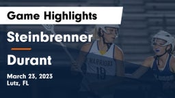 Steinbrenner  vs Durant  Game Highlights - March 23, 2023