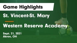 St. Vincent-St. Mary  vs Western Reserve Academy Game Highlights - Sept. 21, 2021