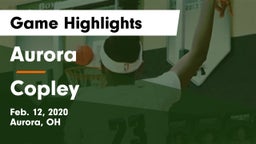 Aurora  vs Copley  Game Highlights - Feb. 12, 2020