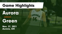 Aurora  vs Green  Game Highlights - Nov. 27, 2021