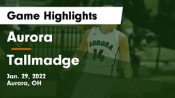 Aurora  vs Tallmadge  Game Highlights - Jan. 29, 2022