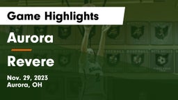 Aurora  vs Revere  Game Highlights - Nov. 29, 2023