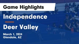 Independence  vs Deer Valley  Game Highlights - March 1, 2024