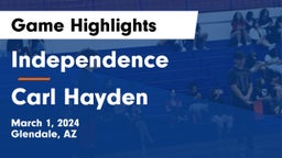 Independence  vs Carl Hayden  Game Highlights - March 1, 2024