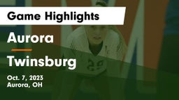 Aurora  vs Twinsburg  Game Highlights - Oct. 7, 2023