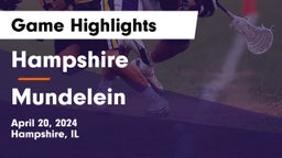 Hampshire  vs Mundelein  Game Highlights - April 20, 2024