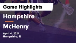 Hampshire  vs McHenry  Game Highlights - April 4, 2024