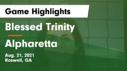Blessed Trinity  vs Alpharetta  Game Highlights - Aug. 21, 2021