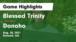 Blessed Trinity  vs Donoho  Game Highlights - Aug. 28, 2021