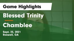 Blessed Trinity  vs Chamblee Game Highlights - Sept. 25, 2021