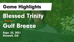 Blessed Trinity  vs Gulf Breeze  Game Highlights - Sept. 25, 2021