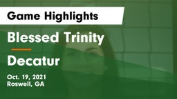Blessed Trinity  vs Decatur  Game Highlights - Oct. 19, 2021