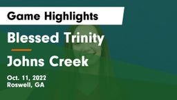 Blessed Trinity  vs Johns Creek  Game Highlights - Oct. 11, 2022