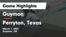 Guymon  vs Perryton, Texas Game Highlights - March 1, 2022