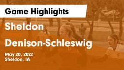 Sheldon  vs Denison-Schleswig  Game Highlights - May 20, 2022