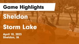 Sheldon  vs Storm Lake  Game Highlights - April 10, 2023