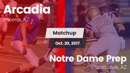Matchup: Arcadia  vs. Notre Dame Prep  2017
