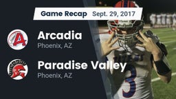 Recap: Arcadia  vs. Paradise Valley  2017