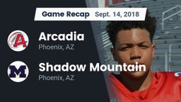 Recap: Arcadia  vs. Shadow Mountain  2018