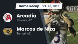 Recap: Arcadia  vs. Marcos de Niza  2018