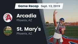Recap: Arcadia  vs. St. Mary's  2019