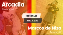 Matchup: Arcadia  vs. Marcos de Niza  2019