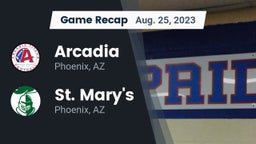 Recap: Arcadia  vs. St. Mary's  2023