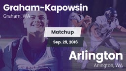 Matchup: Graham-Kapowsin vs. Arlington  2016