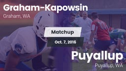 Matchup: Graham-Kapowsin vs. Puyallup  2016