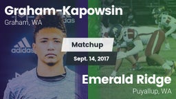 Matchup: Graham-Kapowsin vs. Emerald Ridge  2017