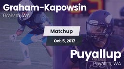 Matchup: Graham-Kapowsin vs. Puyallup  2017
