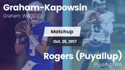 Matchup: Graham-Kapowsin vs. Rogers  (Puyallup) 2017