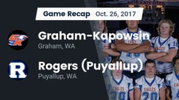 Recap: Graham-Kapowsin  vs. Rogers  (Puyallup) 2017