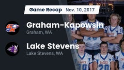 Recap: Graham-Kapowsin  vs. Lake Stevens  2017