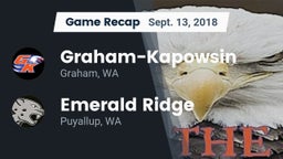 Recap: Graham-Kapowsin  vs. Emerald Ridge  2018