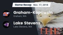 Recap: Graham-Kapowsin  vs. Lake Stevens  2018