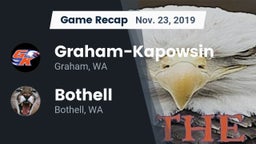 Recap: Graham-Kapowsin  vs. Bothell  2019